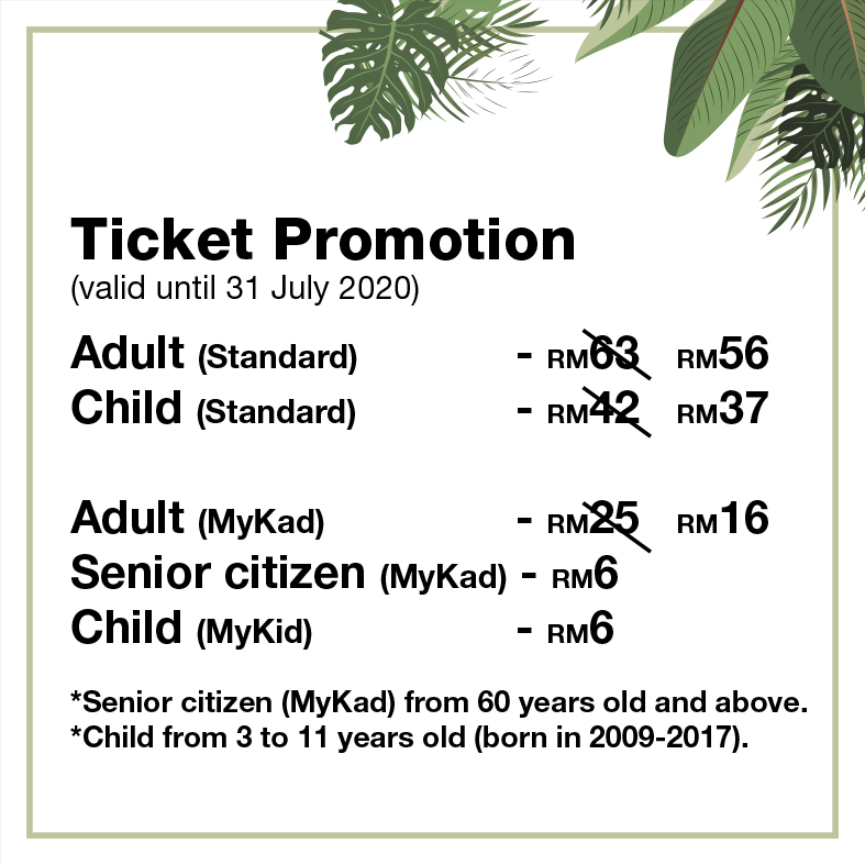 KL Bird Park July 2020 Promotion