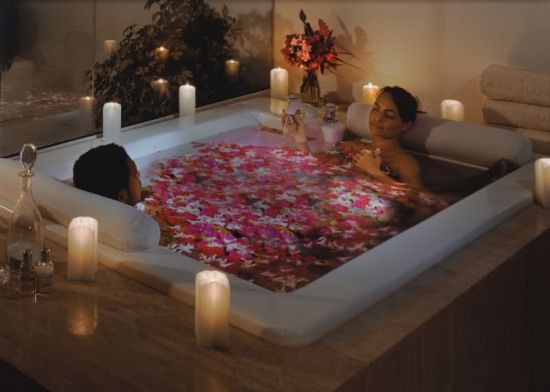 romantic bath