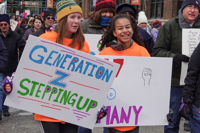 Gen Z is a protest/rally