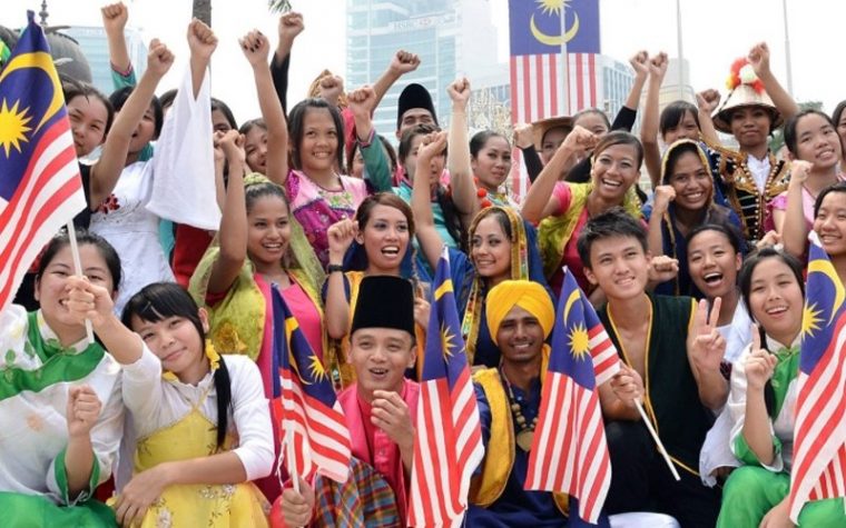 Malaysians celebrating Merdeka
