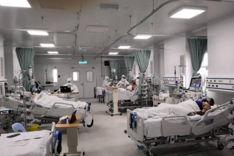 a full hospital ward