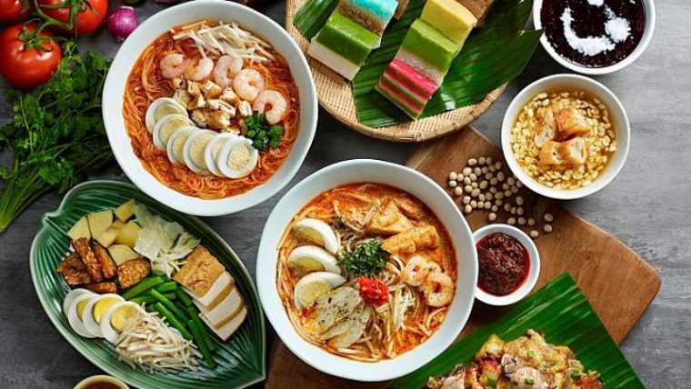 An array of Malaysian dishes