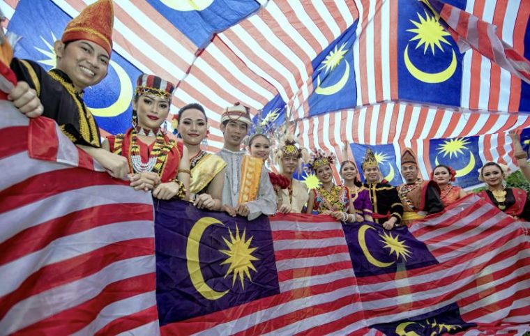 Malaysian people take part in Malaysia Day celebrations