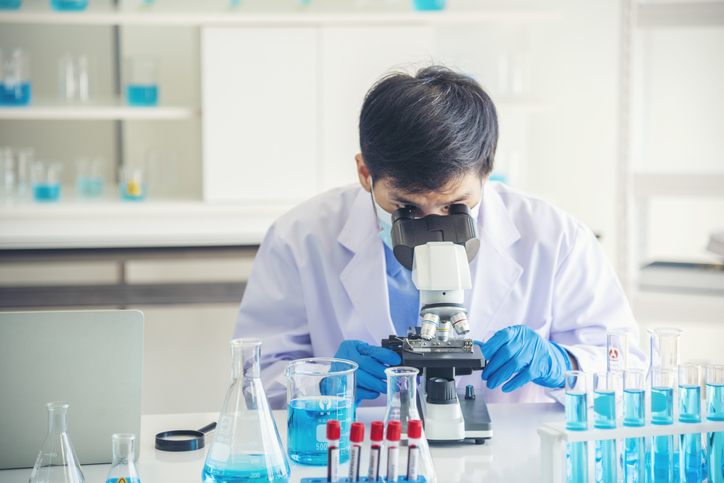 doctor working in a laboratory