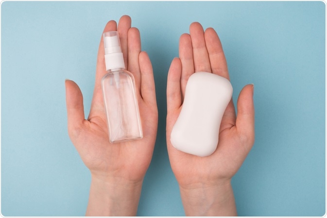 sanitiser and hand soap