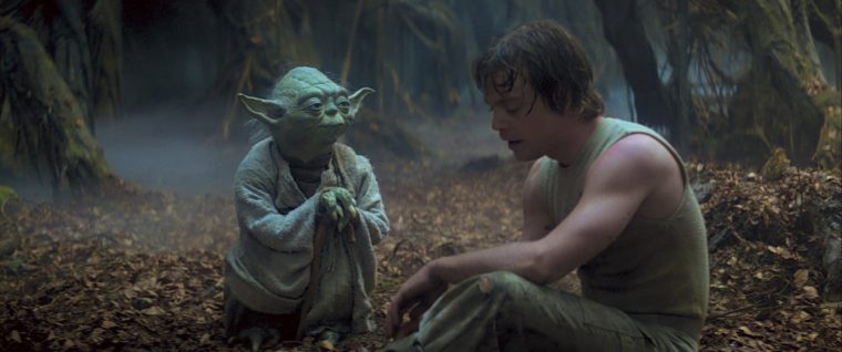 yoda and luke talking