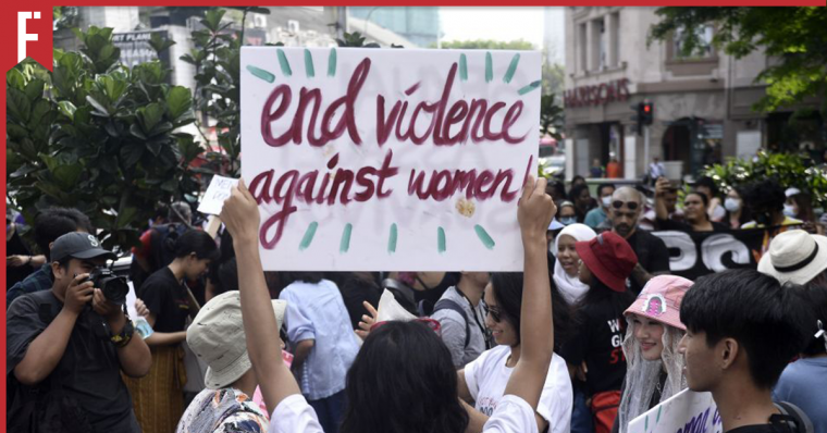 women's march in kl standing against violence against women