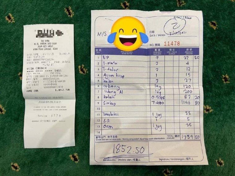 fish receipt