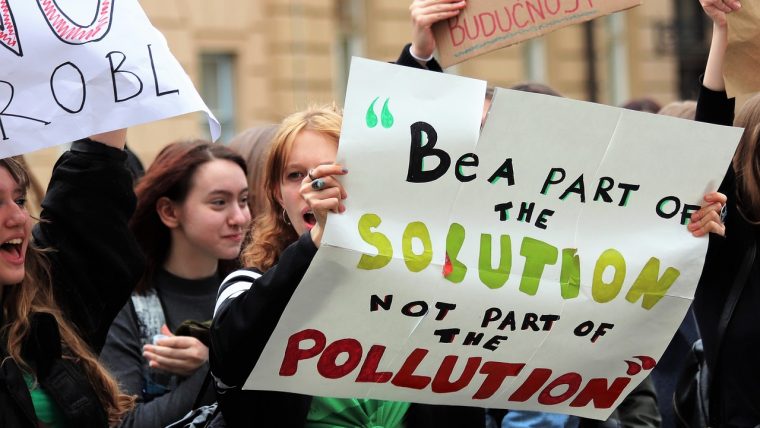 protest about pollution