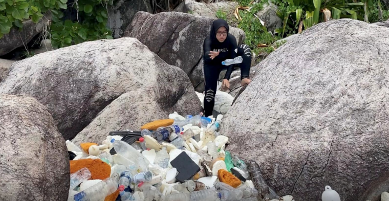 empty plastics at beaches and lakes