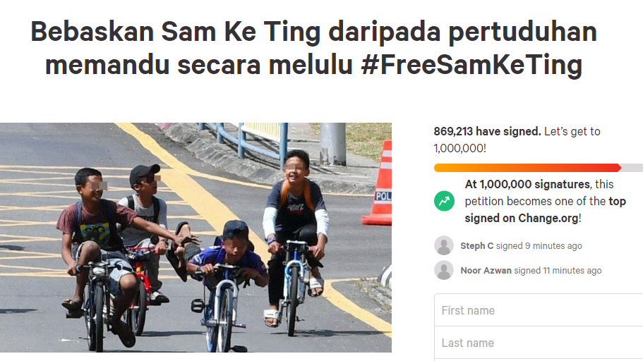 Basikal Lajak Petition